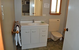 private bathroom of family unit