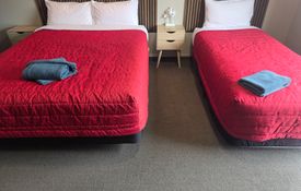 Upstairs queen + single bed